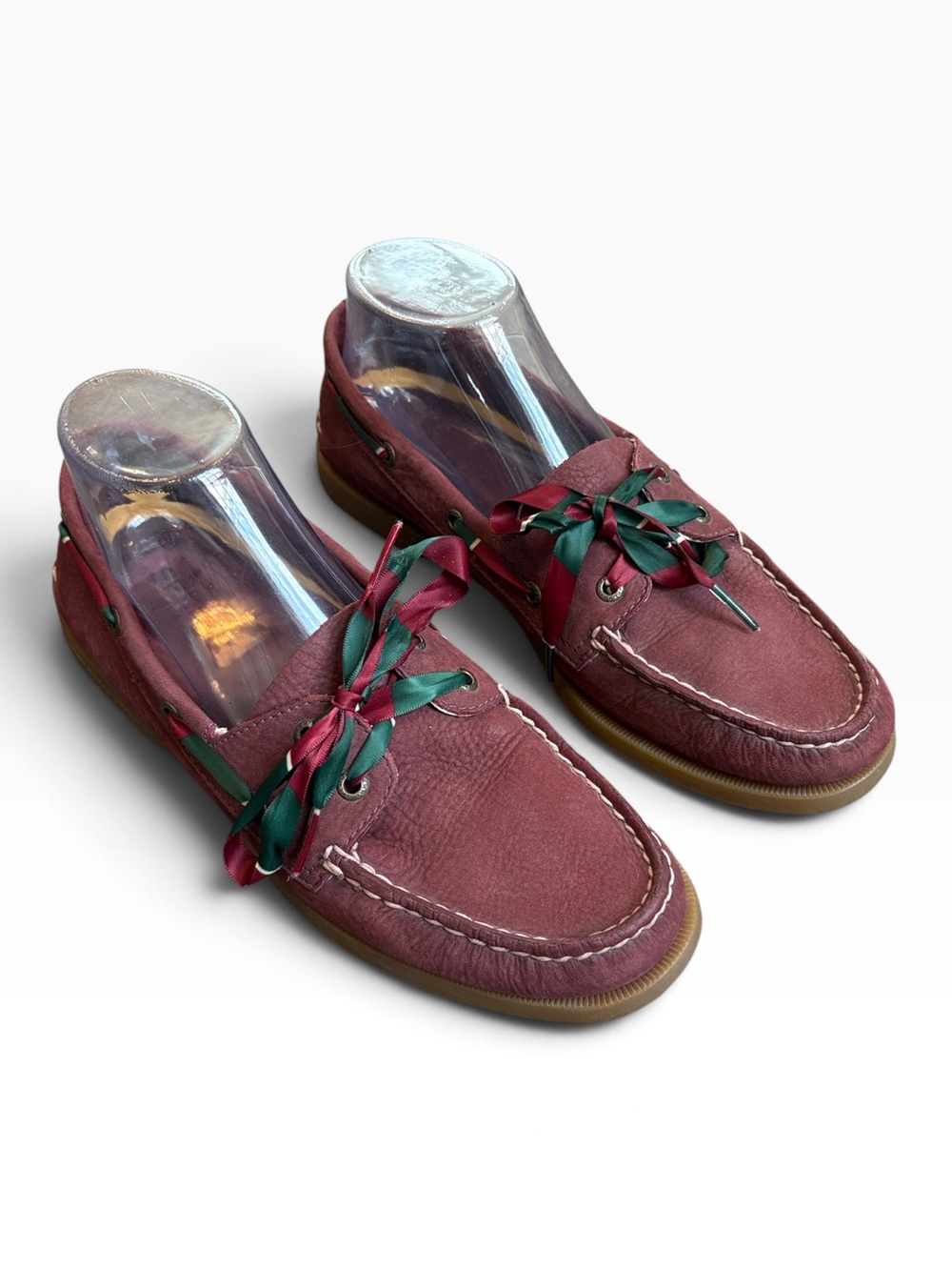 Sperry Authentic Original 2-Eye Boat Shoes Women’s 9 Burgundy Leather